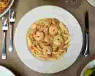 SHRIMP OR CHICKEN ALFREDO