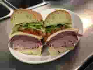 4. Genoa salami, ham, and provolone