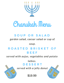 Chanukah menu