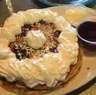 Mega chocolate chip pancakes
