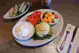 Stuffed Tomato or avocado and cottage cheese