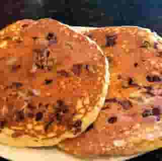 Bacon and sausage pancakes