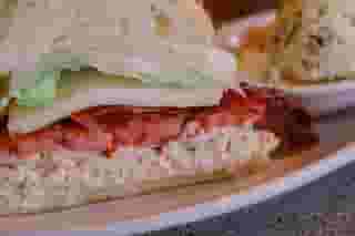 32. Tuna salad, bacon, jack cheese