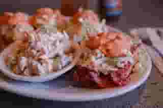 33. Hot Corned beef, Swiss and Coleslaw