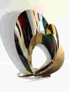 BI-MET SERIES 4 - STAINLESS STEEL AND BRONZE - 22" x 16" x 4" (sculpture)