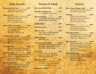 Today's menu