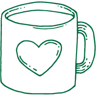 coffee cup with heart