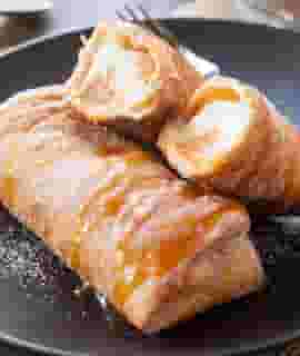 Banana Caramel Fried Cheesecake