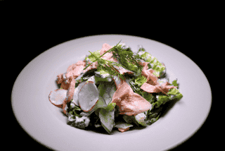 Poached Salmon Salad