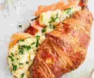 Stuffed American Breakfast Croissant