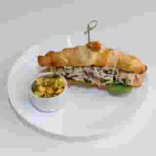 Stuffed Chicken Salad in a Butter Croissant