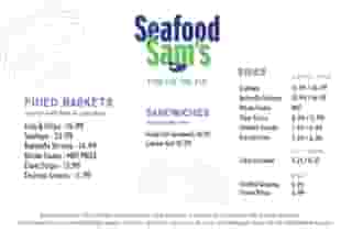 Food truck menu
