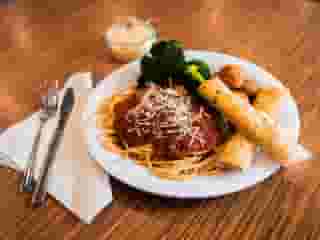 3 Item Plate with Pork & Beef Meatballs