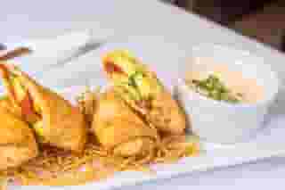 Basil Avocado Egg Rolls