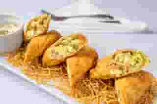 Sicilian Chicken Egg Rolls