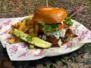 Black and Bleu Bacon Burger
