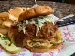 Chino Valley Fire Spicy BBQ Pork Sandwich