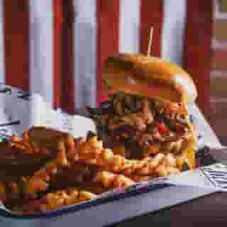 Burger and fries