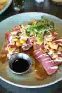 Blackened Seared Ahi Wontons