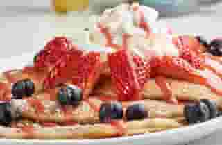 Full Stack Strawberry or Blueberry Pancakes