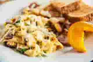 House-Smoked Salmon Scramble