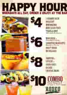  Sunset Happy Hour Rodeo Mexican Grill Mexican Restaurant In CA