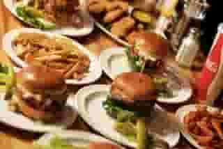 burgers and fries