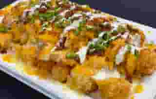 Buffalo Chicken Ranch Loaded Tots