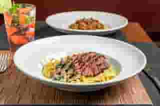 blue beef pasta