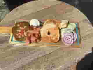 Salmon Lox and Bagel Board