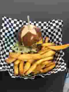 burger and fries