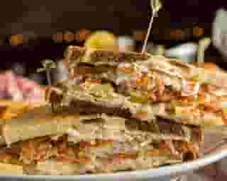 Crispy Haddock Reuben