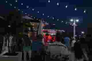 bleech band performing at night
