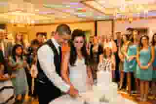 Wedding ceremony at Schaefer's Canal House Ballroom