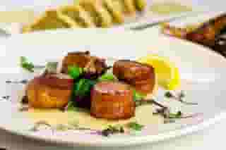 Bacon Wrapped Sea Scallops (gfo) Food Menu SoNapa Grille American