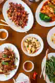 Fortuna Cafe Chinese Food Spread