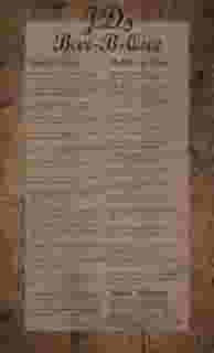 Bar Menu 1