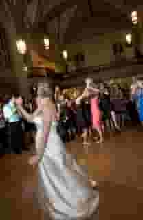 Bride dancing
