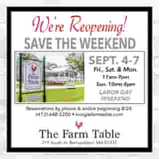 The Farm Table at Kringle Candle in Bernardston, MA