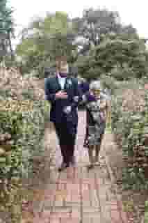 two people walking