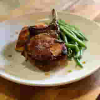 Seared 12oz Bone in Pork Chop
