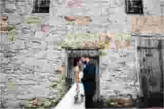 couple outside building