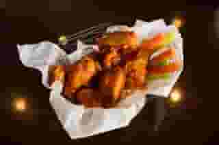 Smoked Chicken Wings. Choice of 2 sauces per order