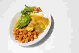 plate on white background