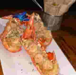 Langosta rellena de Camarones y masa de cangrejo