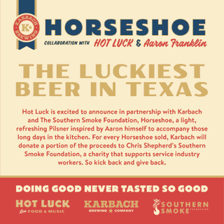 12. Horseshoe Pilsner 4.5% | 30 IBU