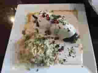 dish with sauce
