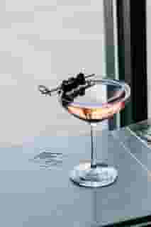 Cocktail with olives