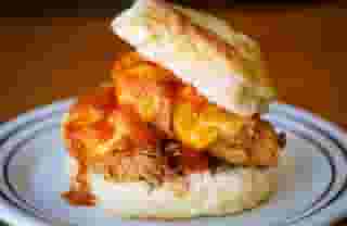 Spicy Harissa Chicken Biscuit