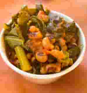 Blackeyed Peas, Collards, And Tomatoes